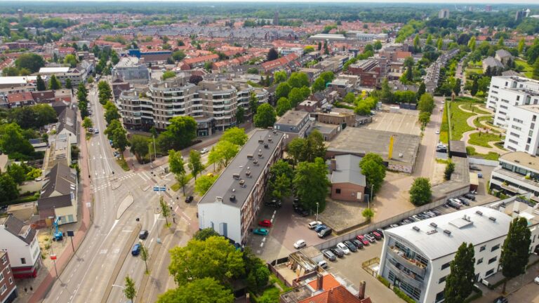 Luchtfoto van het centrum van Eindhoven