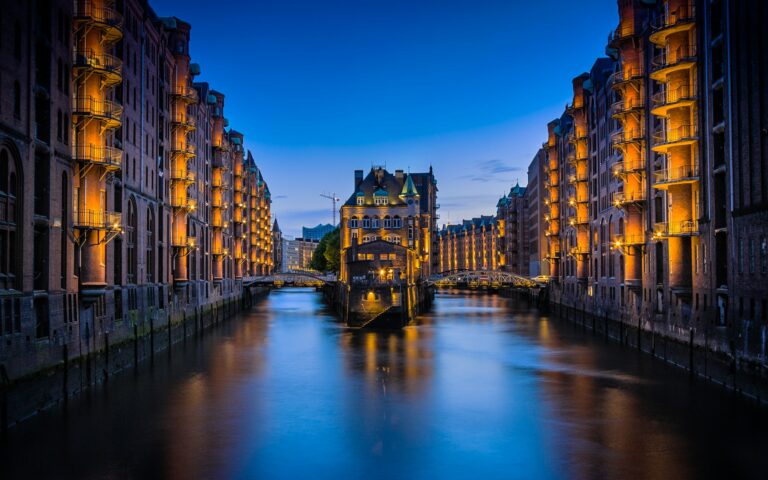 De Speicherstadt in Hamburg